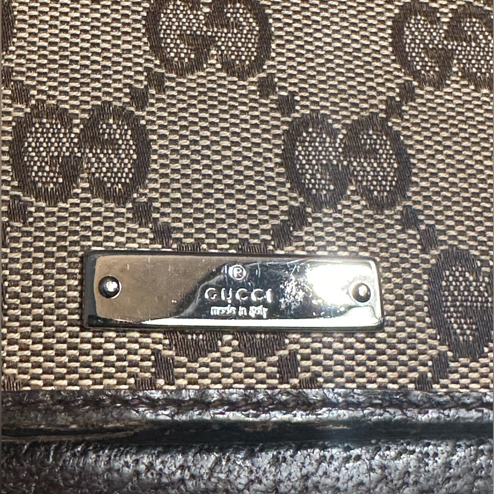 Gucci Tan and Brown Vintage Wallet - Picture 2 of 16
